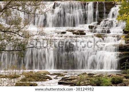 Waterfalls at Glen Park in Williamsville New York.