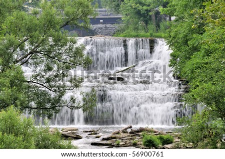 Waterfalls at Glen Park in Williamsville New York.