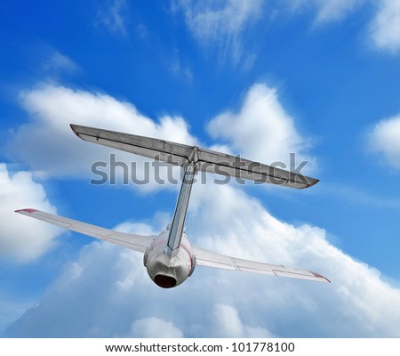 Military aircraft, fighter jet and blue sky