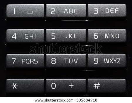 Phone keypad