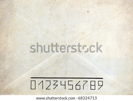 Old post envelope background