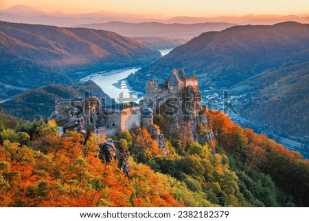 Similar – Foto Bild Burgruine auf einer Bergkuppe