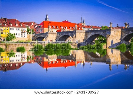 Similar – Image, Stock Photo Reflection of the main station in a glass facade