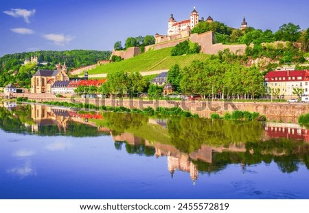 Similar – Image, Stock Photo Reflection of the main station in a glass facade