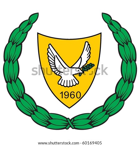 Vector national coat of arms of Cyprus