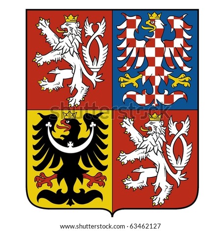 vector image of the national emblem of the Czech