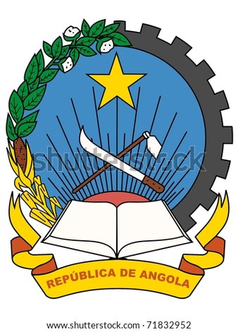 the national coat of arms of Angola