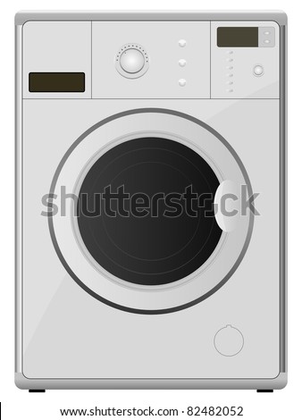 washing machine. vector