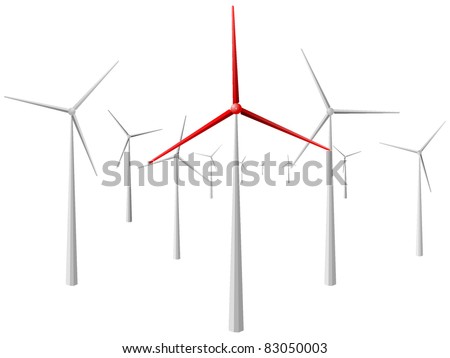 windmill. vector