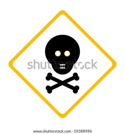 A Skull Warning Symbol. Stock Vector Illustration 10388986 : Shutterstock