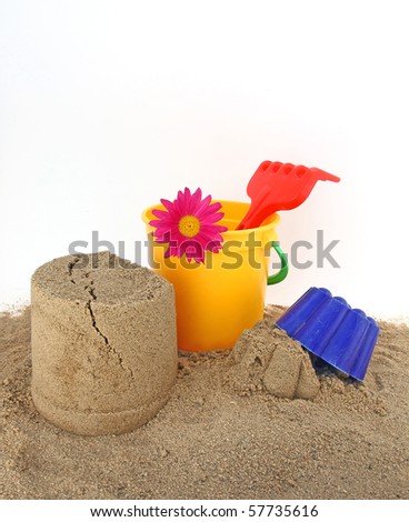 Children's toys for the game in the sand