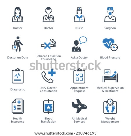 Medical & Health Care Icons Set 2 - Services