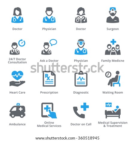Medical & Health Care Icons Set 1 - Services | Sympa Series