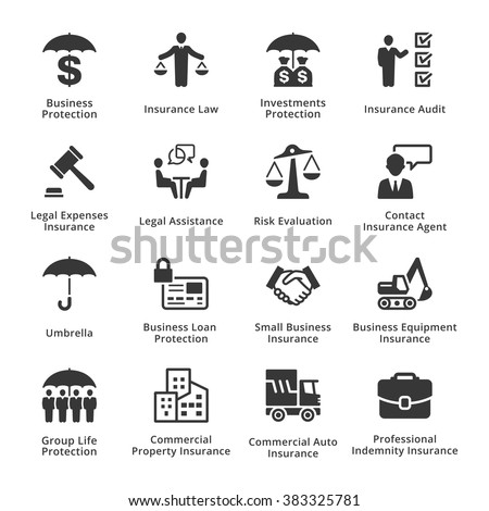 Business Insurance Icons