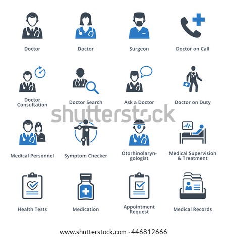 Medical Services Icons Set 3 - Blue Series