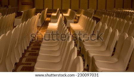 a few rows of chairs background