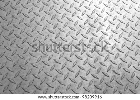 A background of old metal diamond plate.