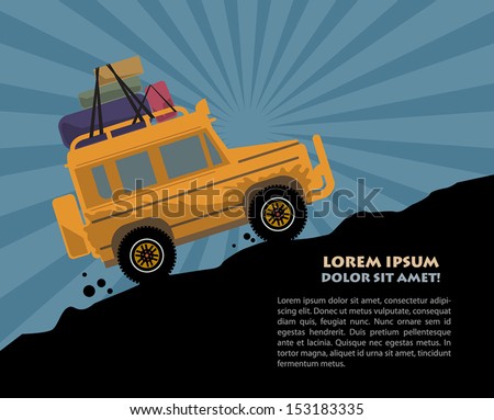 Off-road vehicle, vector illustration