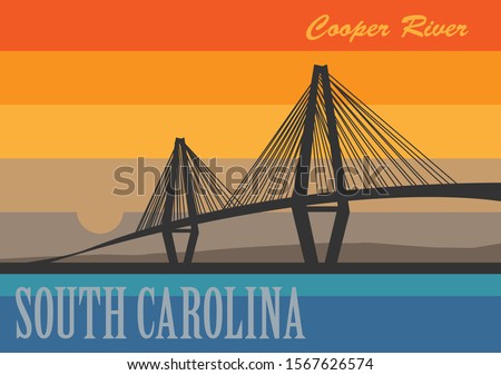 Cooper River Bridge over the Cooper River in South Carolina, United States