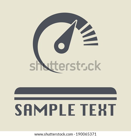 Car instruments icon or sign, vector illustration