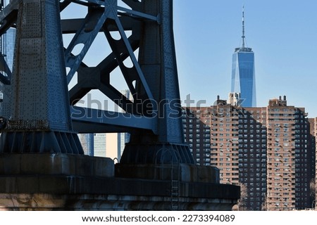 Stand leg of Williamsburg bridge, New York City, United States Stock fotó © 