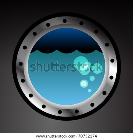 Submarine Porthole, Vector Illustration - 70732174 : Shutterstock