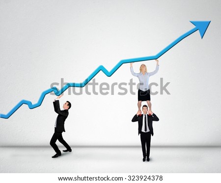 Blue arrow report growth statistics