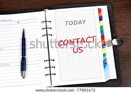 Contact us message on today page