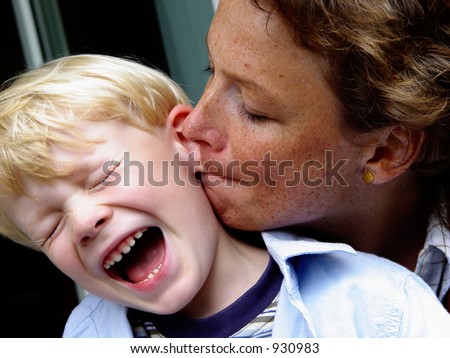 love bite - mother and son