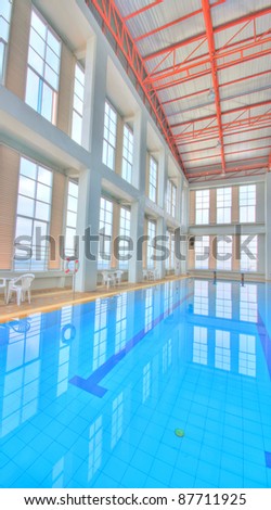 Swimming pool sport complex .