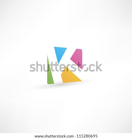  Abstract icon based on the letter K