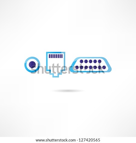 Computer connectors icon