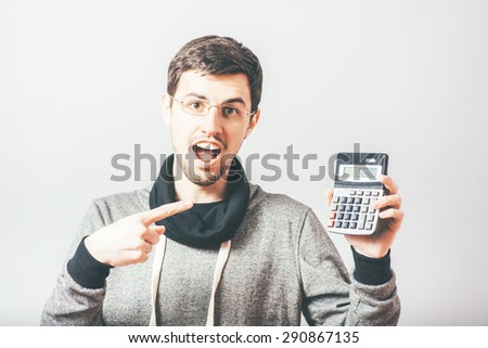 the man said on the calculator