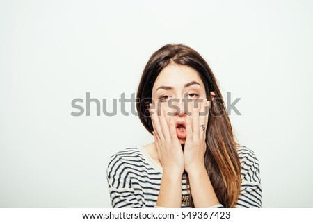 Similar – Image, Stock Photo Portrait of tired woman sleeping on bus.