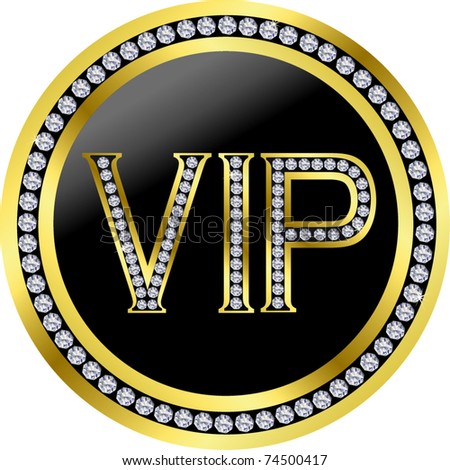 Vip With Diamonds, Vector - 74500417 : Shutterstock