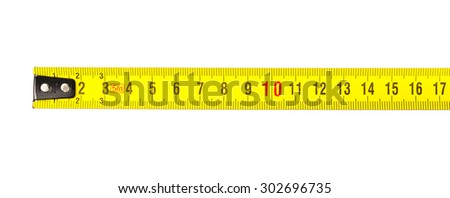 Tape measure in centimeters