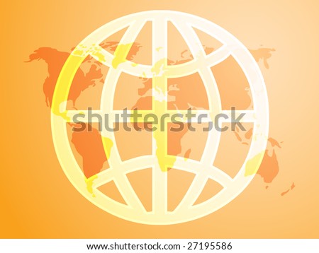 International global symbol, illustrating worldwide unity cooperation