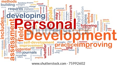 Background Concept Word Cloud Illustration Of Personal Development ...