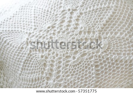 white lace ornament
