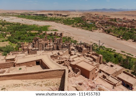 Ait benhaddou fortified city along the caravan route in Morocco