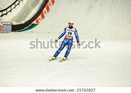 LIBEREC_FEBRUARY 27:Colloredo Sebastian of Italy in the FIS Nordic World SKI Championships February 27, 2009 in Liberec, Czech Republic.