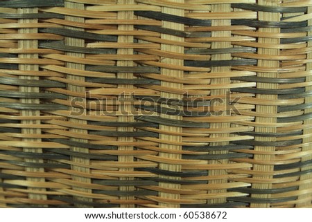 Wicker or rattan or bamboo material