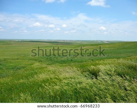South Dakota Plains with Sky Horizontal