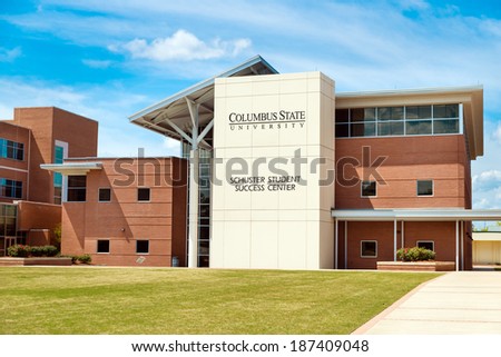 COLUMBUS, GA - APRIL 13, 2014 - Student center at Columbus State University. The school was established in 1958 and enrolls more than 8,000 students.