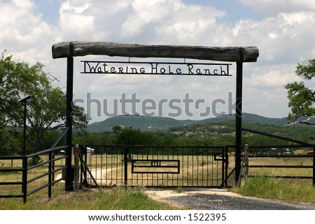 Ranch entrance