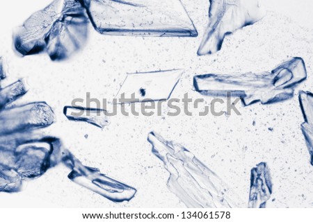 chemistry material crystal texture background, micrograph.