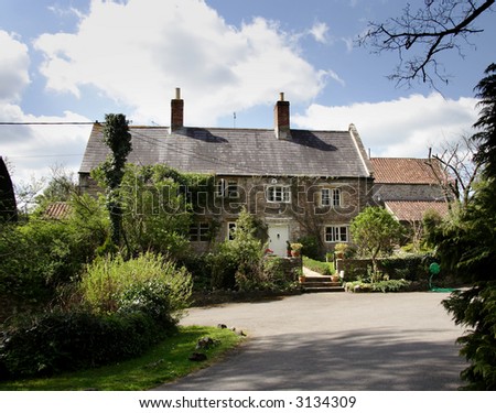 Natural Stone Rural English House and garden