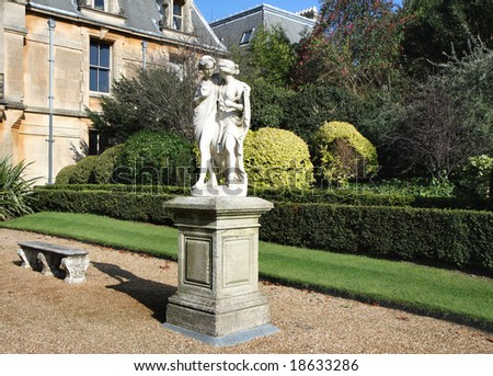 Classic Statues in the Grounds of an English Stately Home