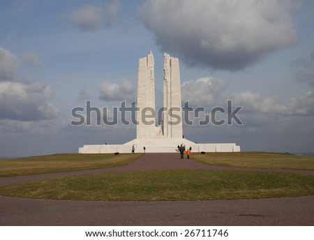 The Vimy World War One War Memorial in France