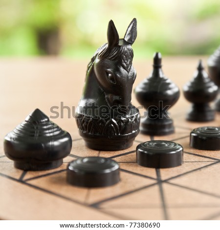 the horse on chess board is Knight in army